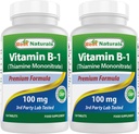 Best Naturals Vitamine B1 als Thiamine Mononitraat 100 mg 120 tabletten (120 telling (verpakking 2))