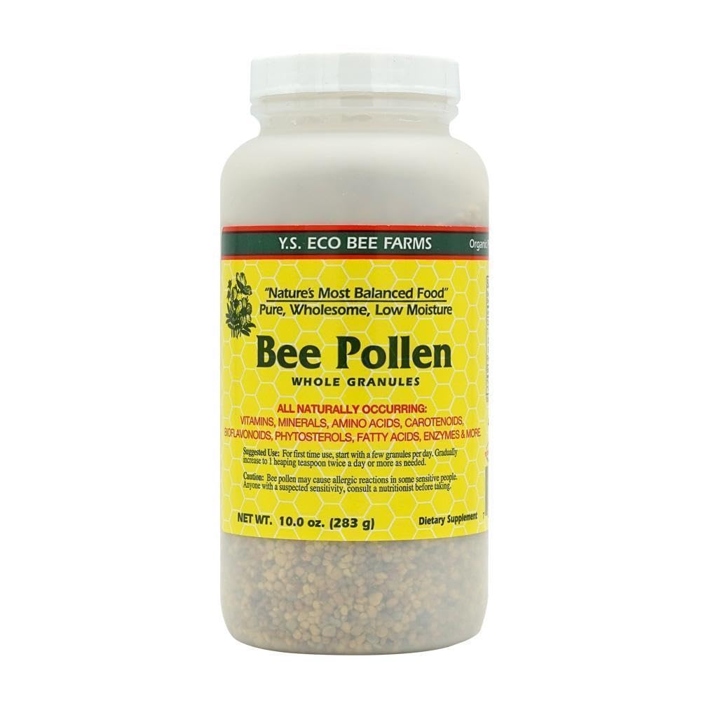 Bijenpollen - laag vocht Hele korrels - 10 oz