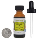 Lugol's Jodium / 2% Oplossing / 1 Oz in een Amber glazen fles / Gratis Dropper