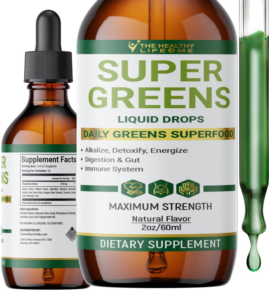 Liquid Super Greens Drops 