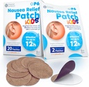 P6 Motion Sickness Patches for Kids - All Natural Sea Sickness Patches for Cruise and Car - Non Drowsy Motion Patch for Children - Safe Motion Sickness Patch for Travel