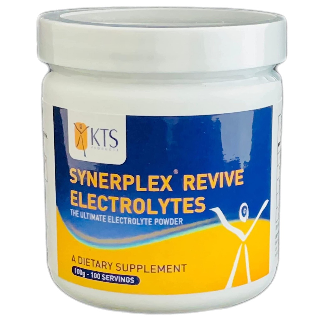 Synerplex® Revive Electrolyte Powder is de beste en meest complete Electrolyte Formula beschikbaar. Helpt Hydrateren, ontgiften, en verminderen krampen