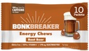 Bonk Breaker Energie Kauwen, Dairy-Free, Glutenvrije Ingrediënten om snelle energie en focus te bieden, 1 doos van 10 pakketten, Root Bier