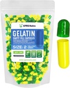 XPRS Nutra Maat 2 Lege capsules - 500 Telle Lege Gelatine Capsules - Pillen DIY Capsule Vulling - Pure Bovine Pill Gel Caps for Do-It-Yourself Supplements (Groen/Geel)