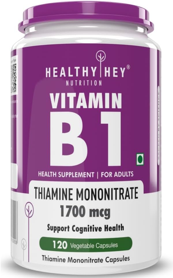 Vitamine B1 Thiamine -120 Veg Capsules
