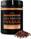 Sun Bay Organics Pumpkin and Milk Thistle Seed Vegan Protein Powder - 1lb Canister - Coffee Plant Based Protein Powder Shake Mix - 13g Proteïne Blend - soja, zuivel, suiker en glutenvrij