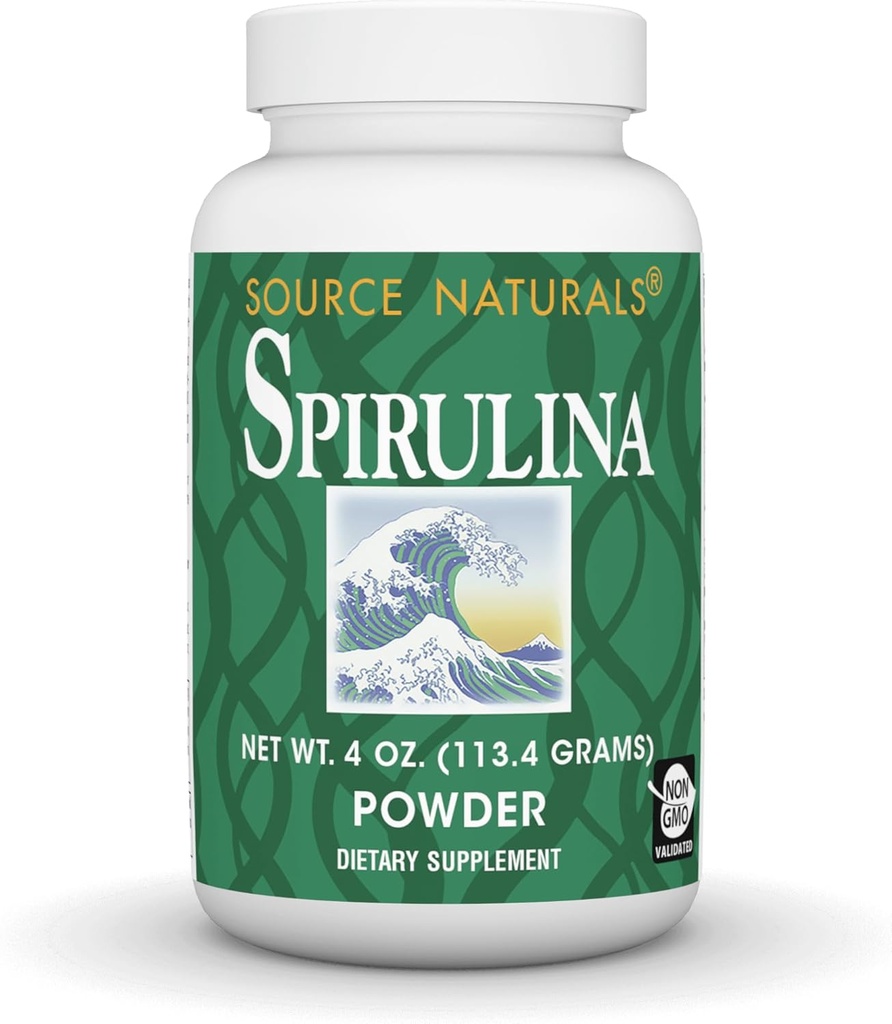 Bron Naturals Spirulina - voor Immuun Systeem Ondersteuning - 4 oz Poeder