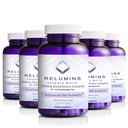 Relumins L-Glutathione Complex 1650mg - Antioxidant Ondersteuning met Alpha Lipoic Acid, NAC, L-Methionine, Vitamine E, Huidgezondheidssupplement, Made in USA - 90 Vegetarische Capsules x 5 Flessen
