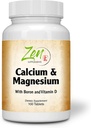 Zen Supplementen - Hi Potency Calcium & Magnesium met D3 & Boron voor verbeterde absorptie, ondersteunt Bone Health & Bone Density 100-Tabs