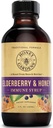 Honing Tuinen Bijen Vlierbessen Siroop - Apitherapie Rauwe honing - Propolis en Vlierbessen - Hoest - 4 oz