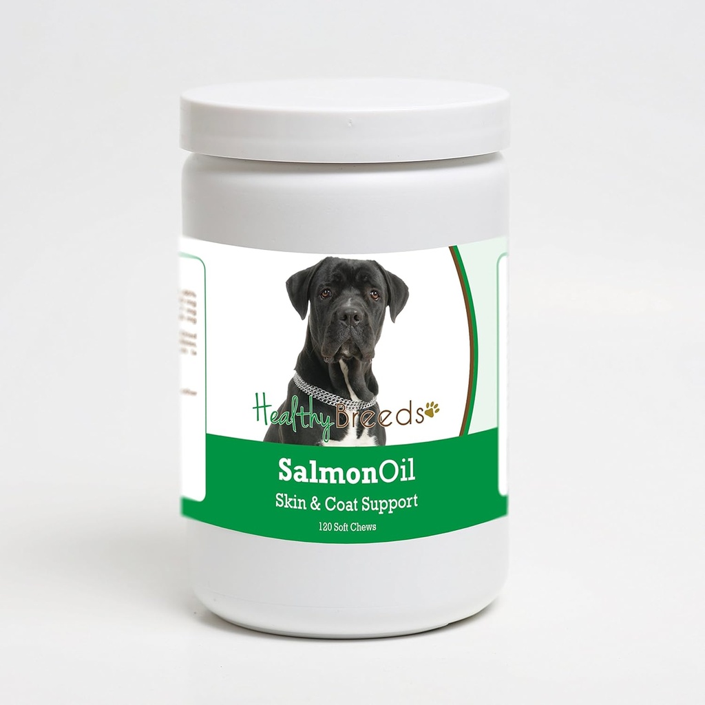 Gezond ras Cane Corso Zalm Olie Zachte Kauwen 120 Tellen
