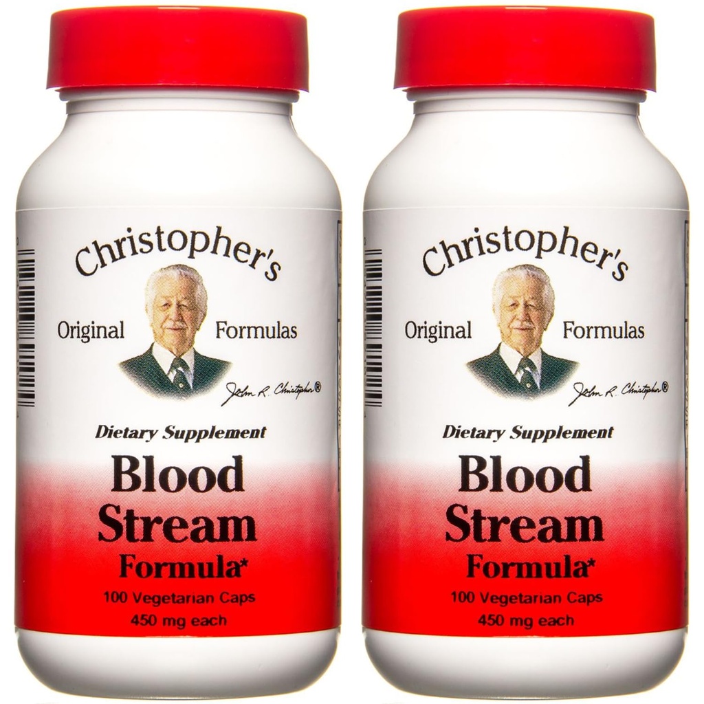 Christopher's Originele Formules Bloedstroom Formule - Bloedcirculatie Supplementen - Ondersteunt Vein Elasticiteit, Clean & Pure Bloodstream - Pack van 2