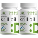 DEAL APPARAAT 2 Pack Antarctische Krillolie, 1000mg per portie, 480 Softgels 