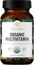 Truvani Daily Organic Multivitamine Supplement - Vegan, Non GMO Tablets with Iron & Biotin - Dairy, Soy, & Gluten Free - 30 Day Supply (90 Tablets)