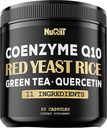 Red Yeast Rice 13500mg Green Tea 4500mg Quercetin 4500mg Supplement & More - Support Heart Health, Immune System & Body Balance - 60 Capsules