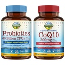 Terranics Probiotica & CoQ10 Bundle, Heart & Digestie Health, 60 Miljard Probiotica, Bioactive CoEnzyme Q10 200mg, Extra Virgin Olive Oil, Bundle & Save