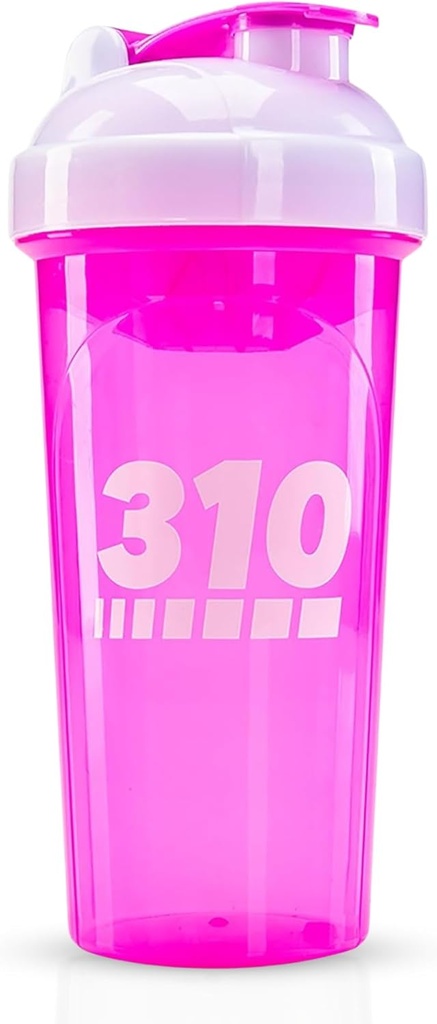 310 Voeding Proteïne Shaker Flesje - Duurzame Blender Flesje Shaker voor Maaltijd Vervanging Proteïne Poeders, Limonade Mix, En Pre-workout - BPA-Free & Dishwasher Veilige Mixer Cup - Roze