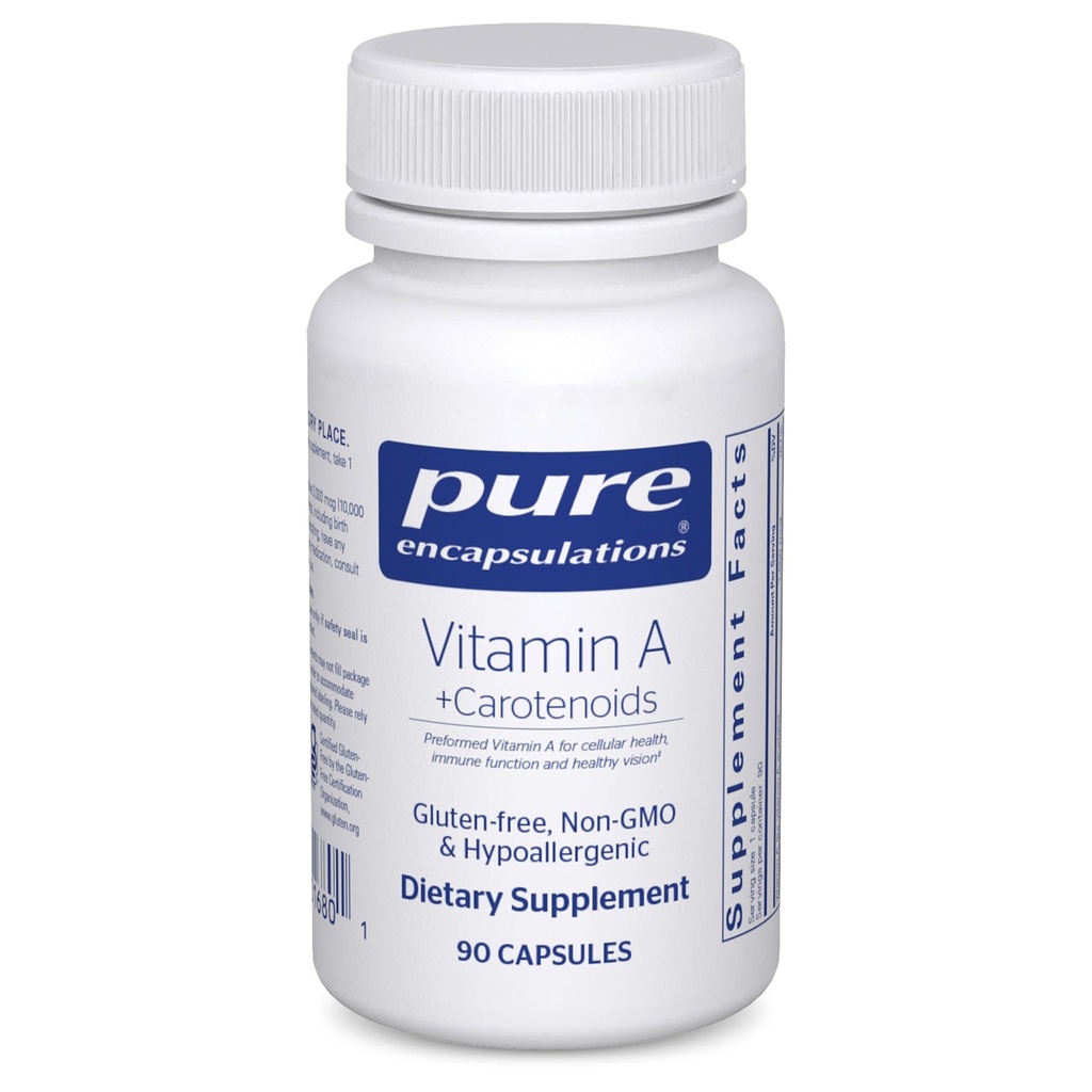 Pure Encapsulations Vitamin A + Carotenoïden (Luteïne, Zeaxanthine en Astaxanthine)