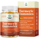 Kurkuma Curcumine Immuun Ondersteuning Gummies - Immuun Booster Kurkuma Gummies voor gezamenlijke ondersteuning en geavanceerde huidverzorging - met Black Pepper Joint Supplement Gummy Vitaminen met Curcuma Poeder