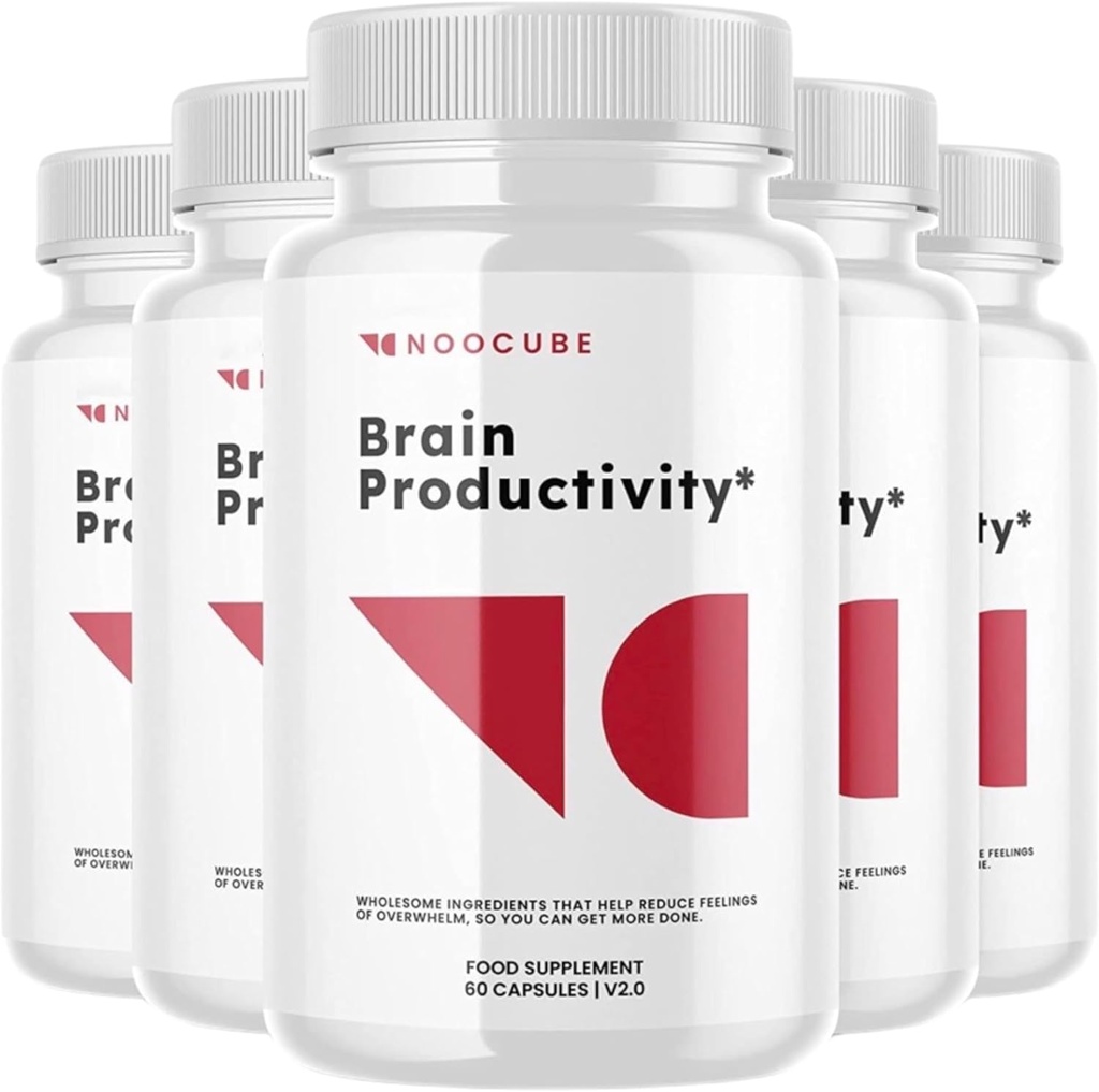 NOO-Cube Hersenen Productiviteit Pillen Cognitive Enhancer Pillen, Hersen Productiviteit Supplement, 300 Tellen (pakket van 5)