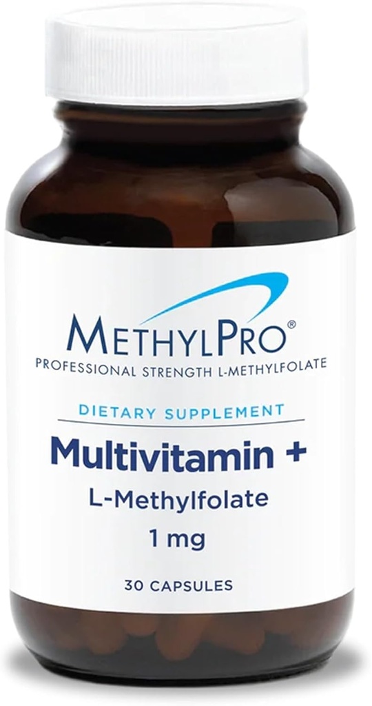 MethylPro Multivitamine + 1 mg Methylfolaat - IJzervrij Multivitamine voor vrouwen en mannen met vitamine A, C, Mineralen, Methylated B Complex, Multi Vitamin Without Iron - 30 Capsules