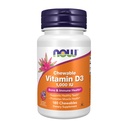 NU Voedingssupplementen, Vitamine D-3 1000 IE, Natuurlijke Fruitsmaak, Structurele Ondersteuning*, 180 Kauwtabletten