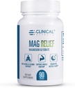 Klinische effecten Mag Relief Magnesium Supplement - 275mg Pure Magnesium Glycinate Capsules - 90 Magnesium Capsules - Quality Magnesium for Cramp Defense, Bone, Muscle and Nerve Support - USA Made