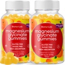 BionerLab Magnesium Glycinate Kauwbare Gummies (600mg) voor kinderen en volwassenen Vrouwen Mannen - Vegan Complex met Calcium Kalium Vitamine D B6 L-Theanine - Suiker & Glutenvrij - Oranje smaak