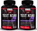 FORCE FACTOR Test X180 PM, 2-Pack, Testosteron Booster voor mannen, Overnight Testosteron Supplement om spier te bouwen, versterken kracht, en bevorderen Diepere, gezondere slaap en herstel, 240 tabletten
