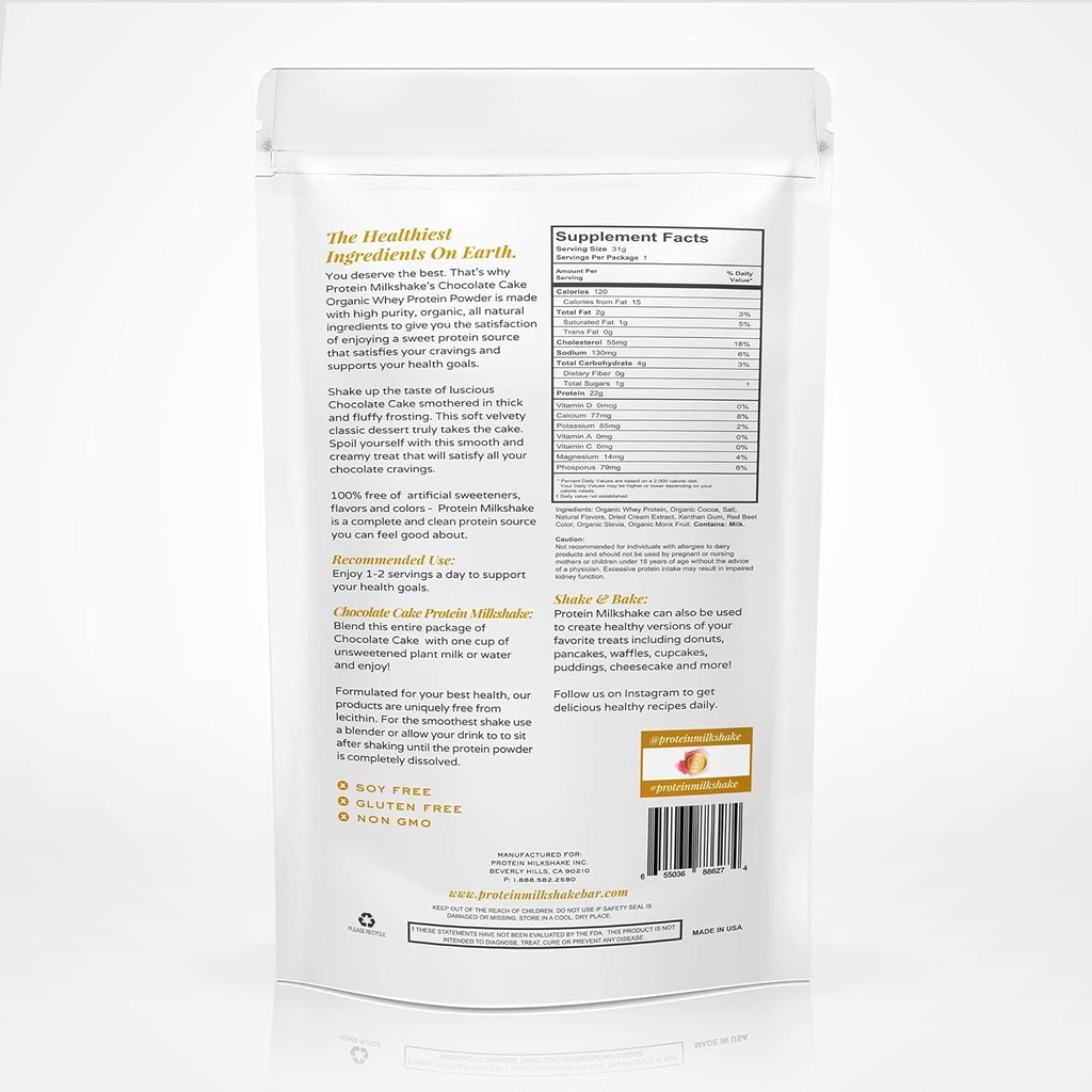 Proteïne Milkshake Low Carb Grass Fed Wei Proteïne Poeder (Cupcake Batter, 60 porties (verpakking 1))