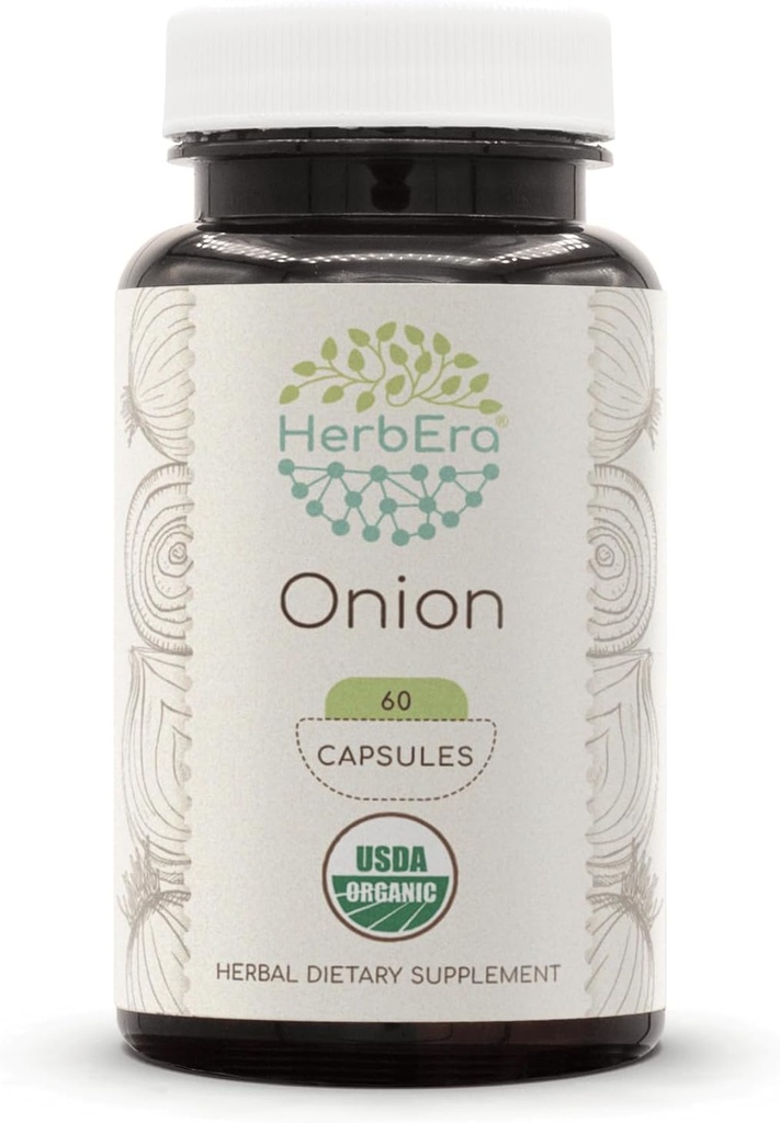 HerbEra Onion USDA Biologische 60 Capsules 