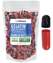 XPRS Nutra Maat 2 Lege capsules - 1000 Telle Lege Gelatine Capsules - Pillen DIY Capsule Vulling - Pure Bovine Pill Gel Caps for Do-It-Yourself Supplements (Zwart/Rood)