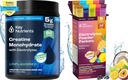 KERNnutriëNTEN Creatine Monohydraat & Hydration Packets Bundel Onopge smaakte Micronized Creatine Powder (60 Servings) + Electrolyte Powder Packets (10 Servers) Boost Strength, Hydration & Recovery