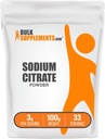 BulkSupplements.com Natriumcitraatpoeder - Natriumcitraat Food Grade, Emulgator, smaakversterker - Glutenvrij, 3g per portie, 100g (3.5 oz) (pakket van 1)