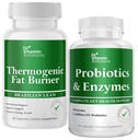 DR VITAMINE OPLOSSINGEN Thermogenic Fat Burner & Probiotics Digestieve enzymen met Prebiotica voor Digestieve Gezondheid & Bloating Relief for Women & Men - Bundle 90 Caps