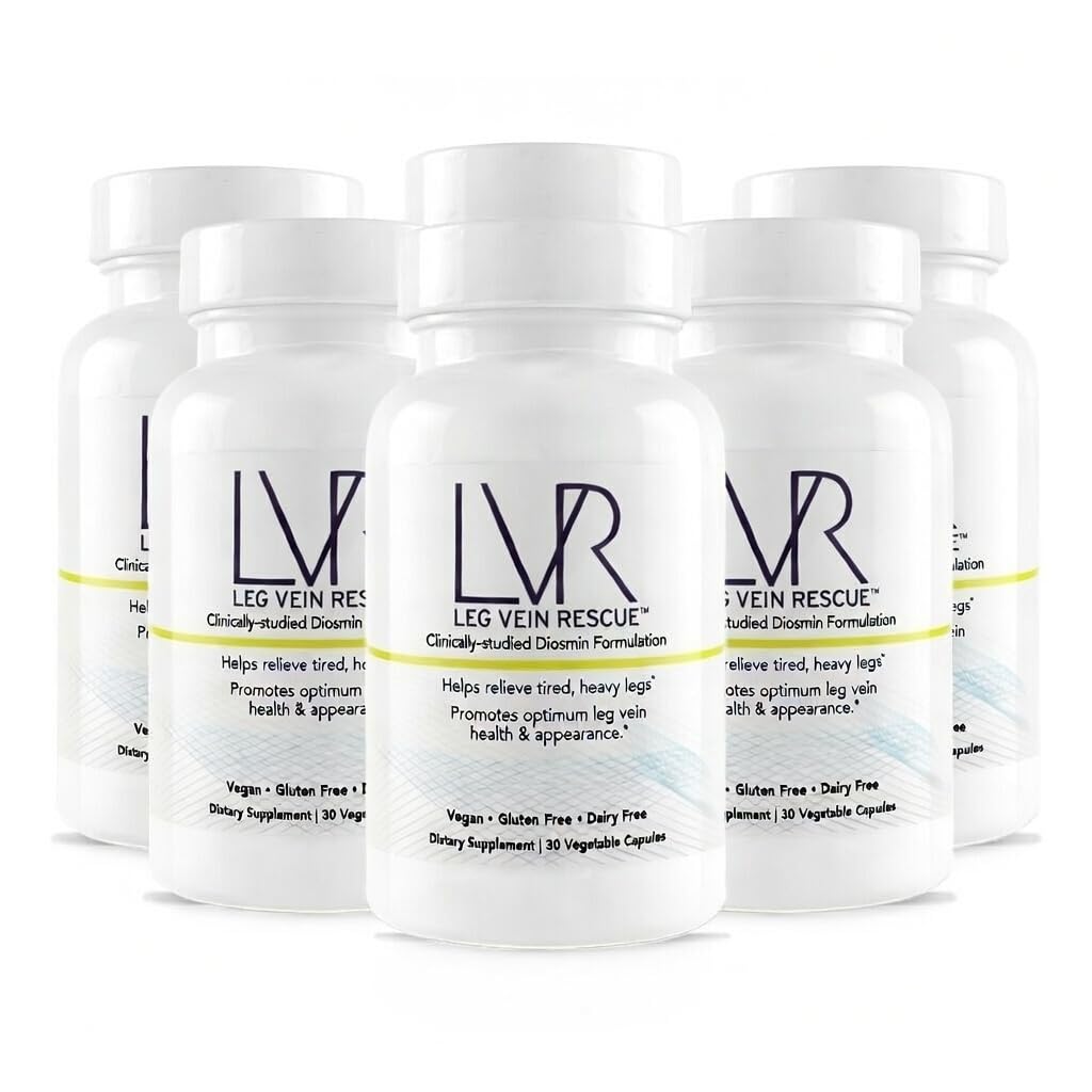 Klinisch bestudeerd Diosmin Varicose Vein en Been Circulatie Ondersteuning 120 dagen levering - Spin Veins & Leg Edema Relief Citrus Bioflavonoids Natural Health Supplement (6 flessen)