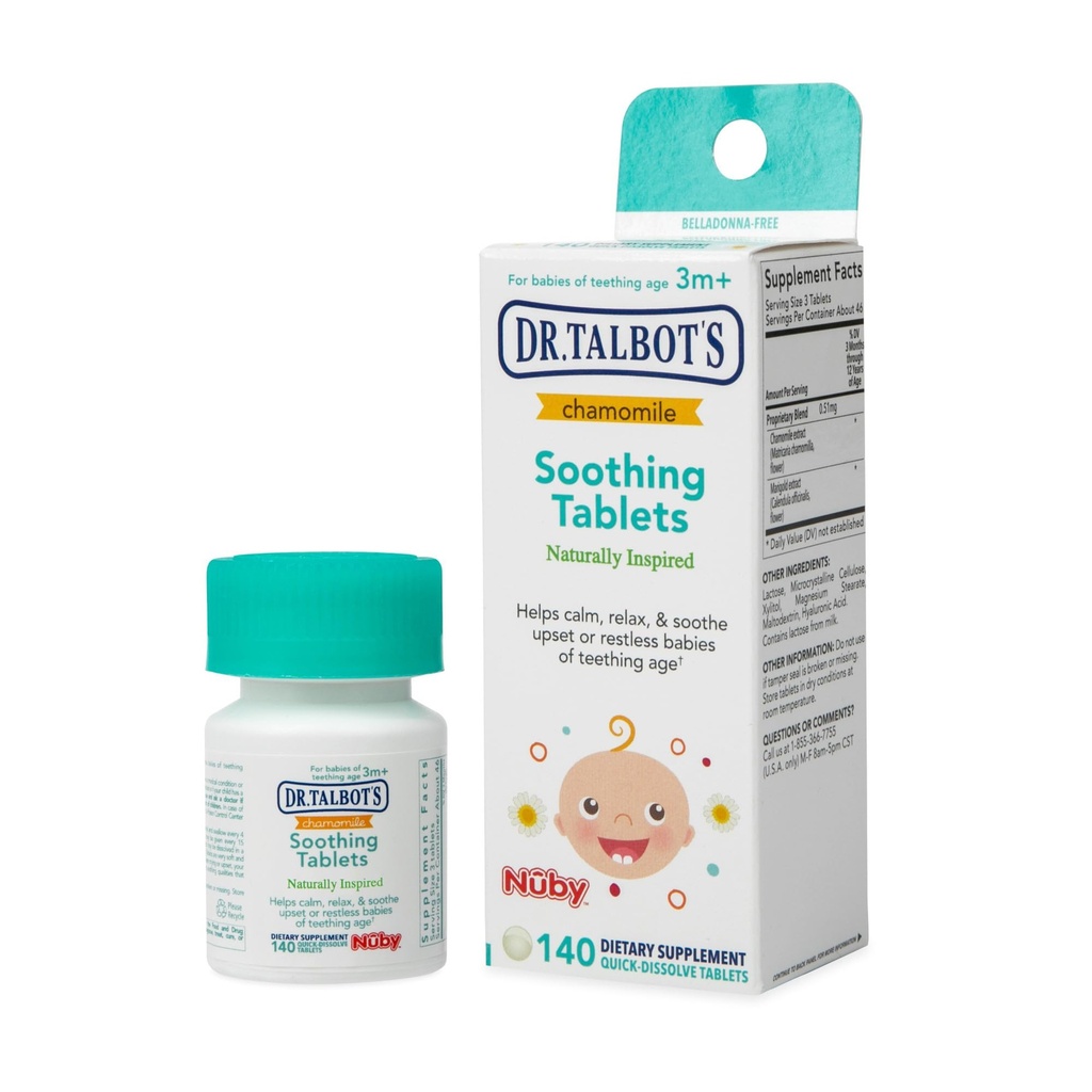 Dr. Talbot's kamille kalmerende tabletten, Quick Solution, 140 Tellen