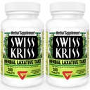 Swiss Kriss Kruiden Laxative Tablets, Natural Laxatives for Constipatie Relief, Senna Laxative, 250 tabletten, (Pack of 2)