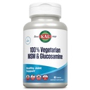 KAL 100% vegetarische MSM & Glucosamine - Gezonde gezamenlijke ondersteuning - Vegan Glucosamine en MSM-supplement - Made Without Shellfish - Lab Geverifieerd - 60 dagen garantie - 60 porties, 60 tabletten