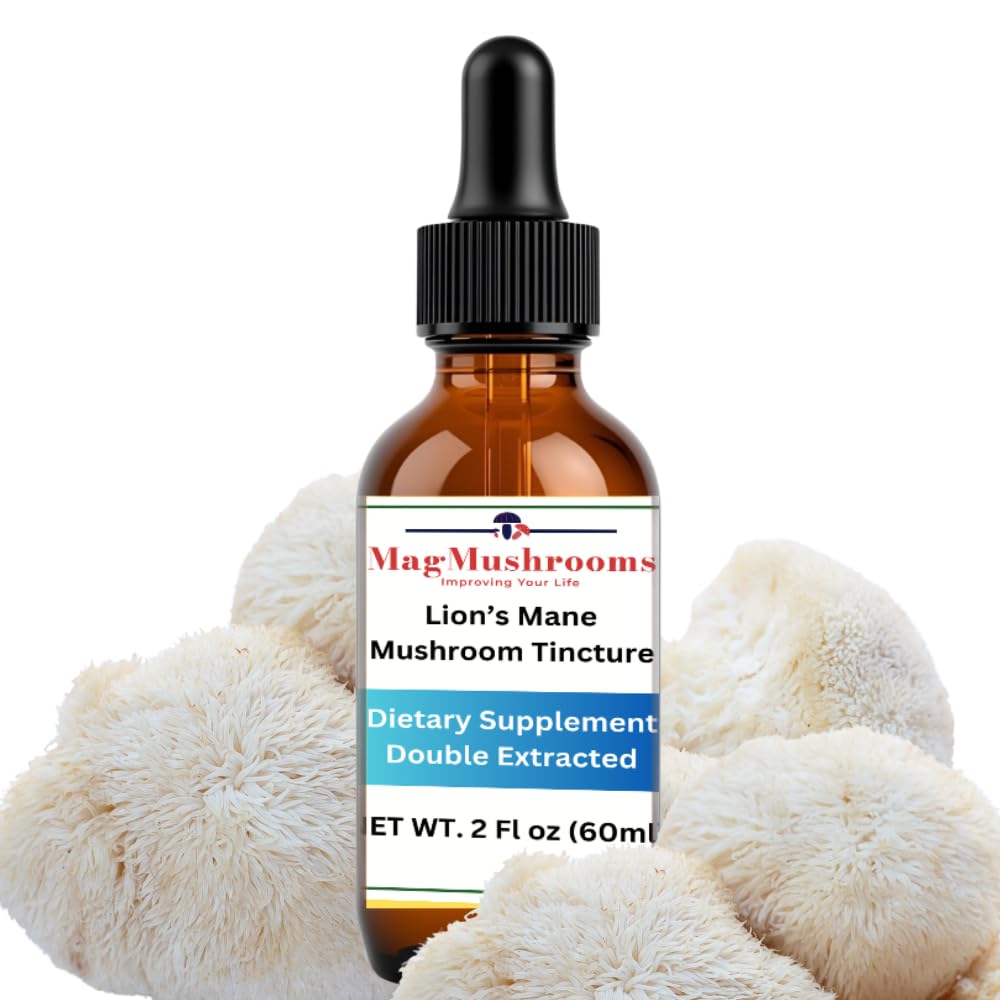 Leeuwen mane tinctuur, hoge potentie, dubbele extractie, 60 dagelijkse doses