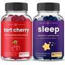 NutraChamps Tart Cherry & Sleep Gummies Bundel volledige spier en slaap ondersteuning