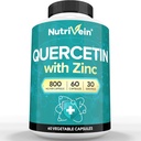 Nutrivein Zink quercetine gecombineerd supplement - Enhanced-Absorptie quercetine met zink voor ademhaling, Cardio, Immune, & Full-Body Ondersteuning - Maximale biologische beschikbaarheid