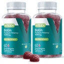 Viteey Biotin Gummies for Hair Skin and Nails - Biotin for Hair Growth Gummies - 10.000 mcg - Veganistisch, Glutenvrij, Non-GMO 120 Tel.