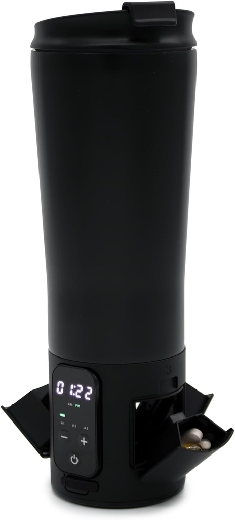 e-Pill Smart 12,5 oz roestvrij staal tumbler waterfles pil Organisator en medische herinnering