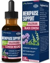 Dieetsupplement Menopauze Support Drops, Estroven Menopauze Relief Tinctuur voor Hot Flashes & Night Sweats met Black Cohosh, Valeriaan. 2oz