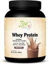 Zen Supplements - Organic Grass Fed Whey Protein 19g Per Serving Keto Friendly - Chocolate 32 Oz-Powder