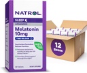 Natrol Advanced Sleep Melatonine 10mg, Dieetsupplement voor rustgevende slaap, Time Release Melatonine tabletten, 30 Time-Release tabletten, 30 Day Supply (pack van 12)