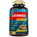 Licorice Extract Capsules met Kurkuma, Gember, Fenegriek, Haritaki, Black Pepper - Ondersteuning spijsverteringsfunctie - 90 Caps, 3 maanden levering