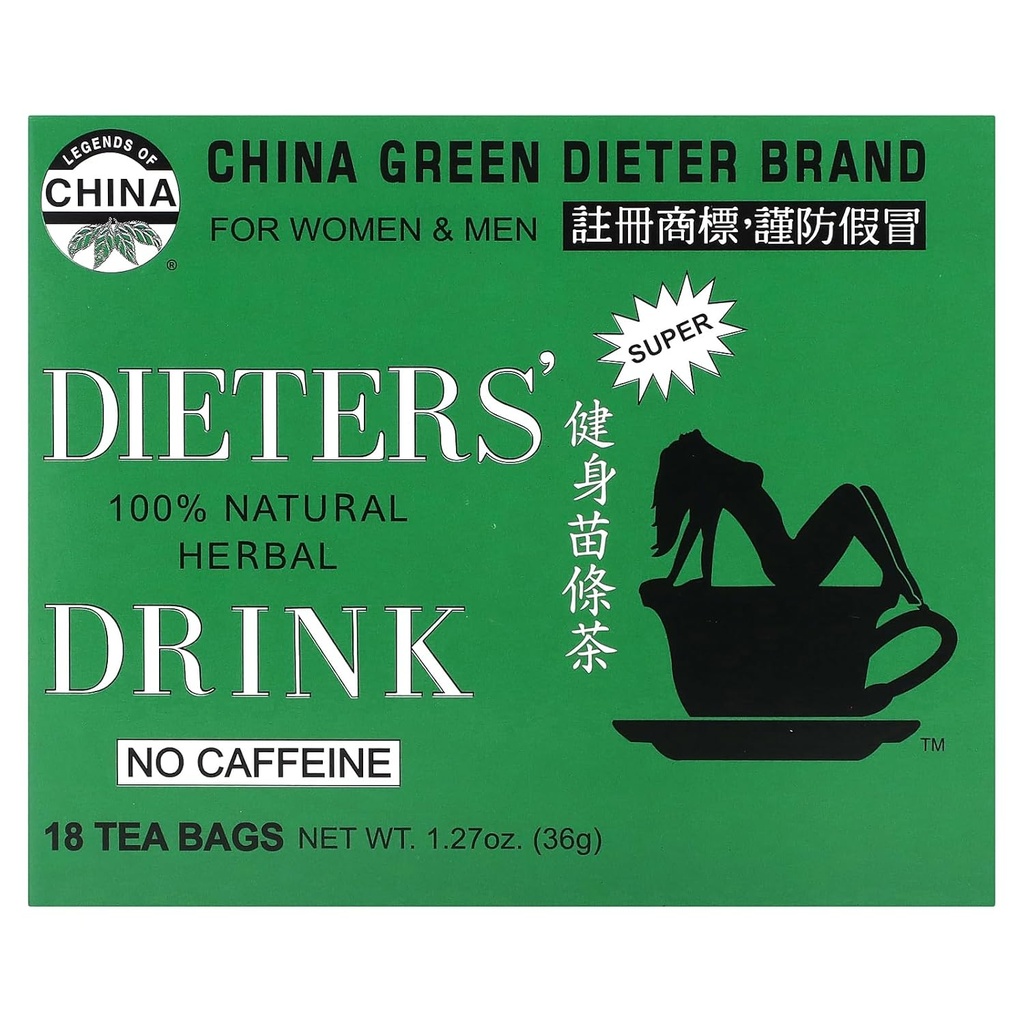 Oom Lee's Thee Dieters 100% natuurlijke kruidendrank, geen cafeïne, 18 theezakjes, 1,27 oz (36 g)