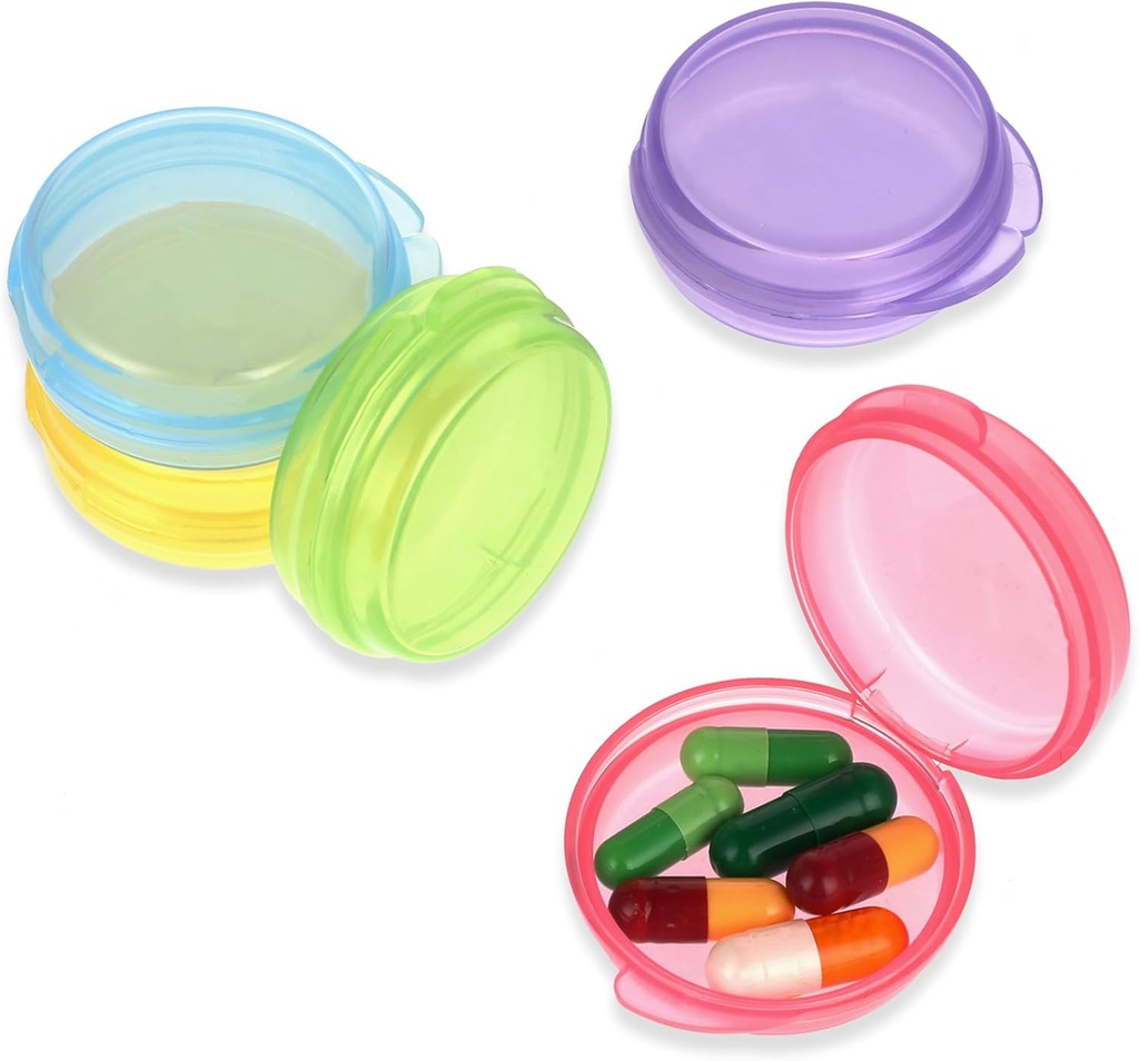 5 Packs Mini pil geval kleine pil Organisator Box Portable Vitamine houder Reizen pil Container voor Pocket Portemonnee pillen opslagbox om Medicine Cod Lever Olie